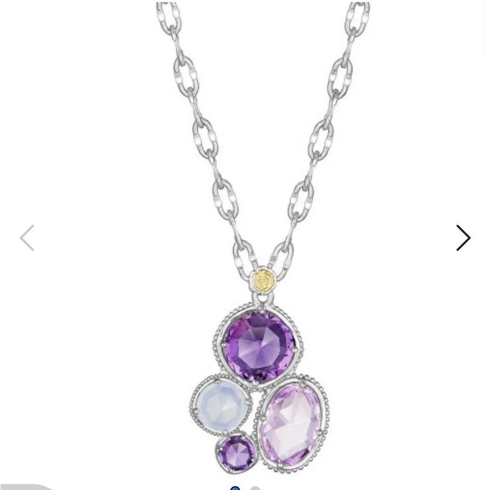 TACORI Silver Lilac Blossoms Amethyst Cluster Pendant